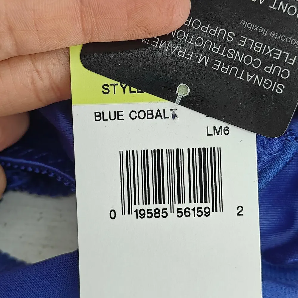 Bali 3820 Double Support Cool Comfort Wirefree Bra Blue Cobalt 34B